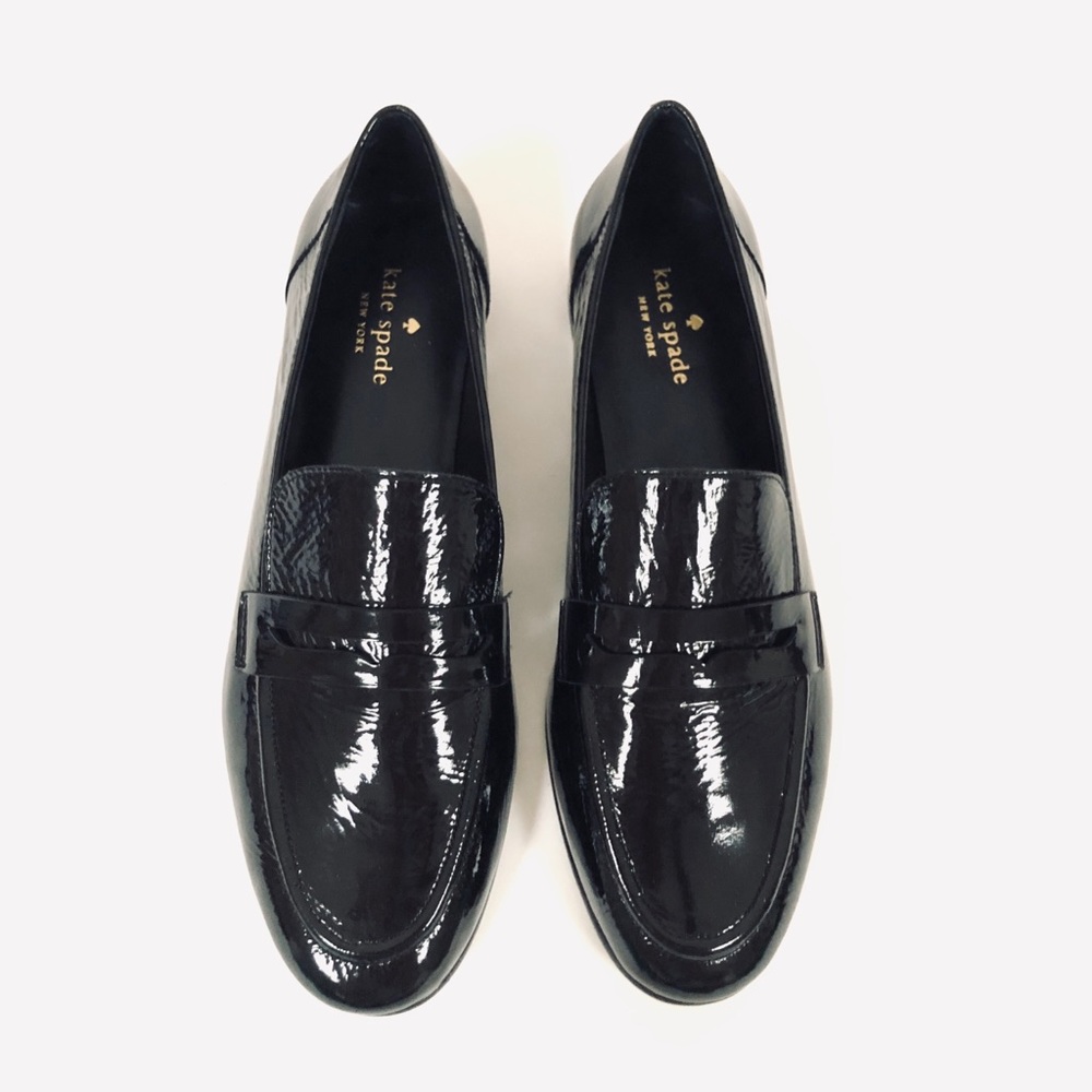 kate spade NEW YORK Genevieve Black Leather Loafer - Picture 2 of 6